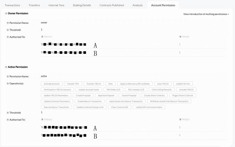 修改Ownert和Active权限