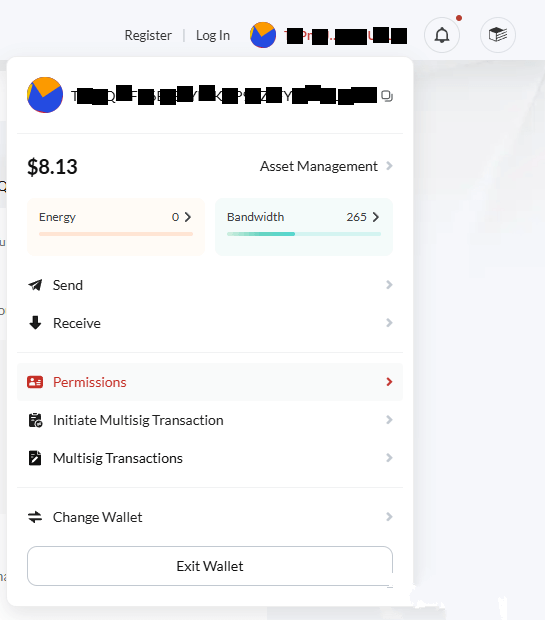 点&ldquo;Permissions&rdquo;进入修改权限